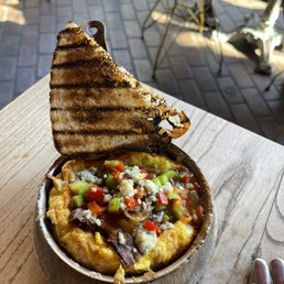 Cafe 21 Gaslamp signature dishes Short Rib Omelet
Lamb-Stuffed Crepes
Seasonal Vegetable Frittata